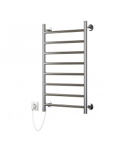 Полотенцесушитель электрический ЛЦ 80х50 8 перекл ПРЯМОЙ левый (кнопочный выкл, 340 Вт) ZOX(Р) 2