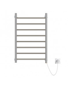 Электрополотенцесушитель ZOX ЛЦ 80*50 8 перекл ПРЯМОЙ правый (кнопочный выкл., 340 Вт) (Р)