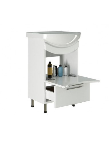 Тумба д/ванной "РАДУГА-52" белая под ум.Альфана-52 (P)