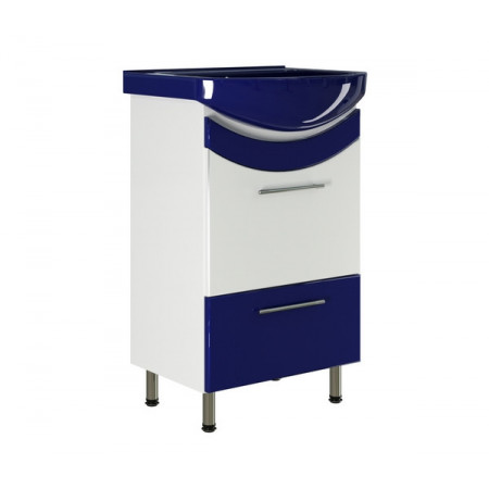Тумба д/ванной "РАДУГА-52" синяя под ум.Альфана-52