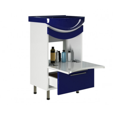 Тумба д/ванной "РАДУГА-52" синяя под ум.Альфана-52