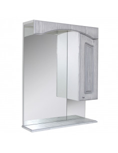 Шкаф навесной "КРИТ-60" патина серебро, без подсветки  (ПВХ)