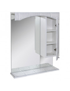 Шкаф навесной "КРИТ-60" патина серебро, без подсветки  (ПВХ) 2