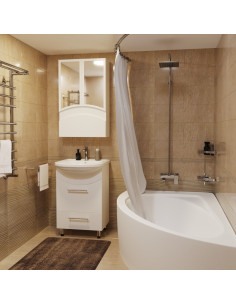 Шкаф навесной "РАДУГА-46" белый(P) 2