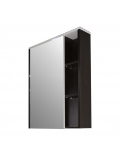 Шкаф навесной "БОСКО-65" с зеркалом, бел./венге(ПВХ)