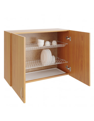 Шкаф навесной кухонный с сушкой 80 ольха