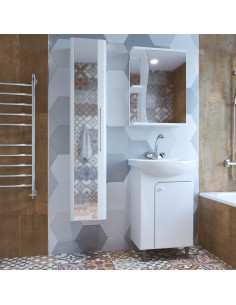 Шкаф навесной "Классик-50" правый без подсветки (ПВХ) (P) 2