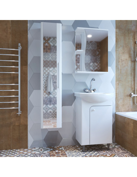 Шкаф навесной "Классик-50" правый без подсветки (ПВХ) (P)