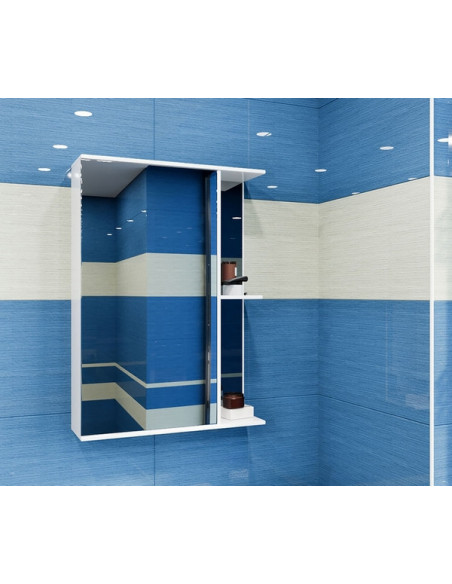 Шкаф навесной "Стандарт-50" левый без подсветки (ПВХ) (P)