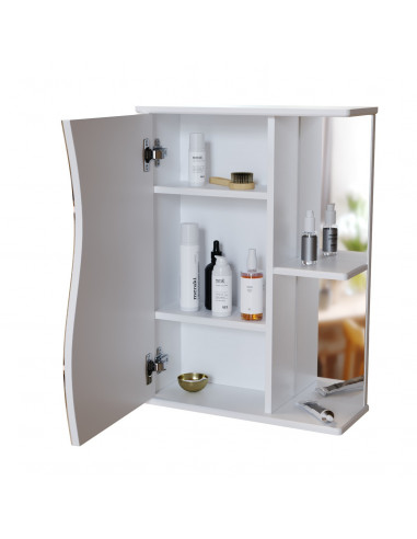 Шкаф навесной "Классик-50" левый без подсветки (ПВХ) (P)