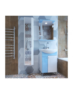 Шкаф навесной "ВЕНЕЦИЯ-60" голубой без подсветки (ПВХ) (P) 2