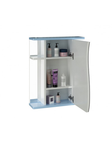 Шкаф навесной "ВЕНЕЦИЯ-60" голубой без подсветки (ПВХ) (P)