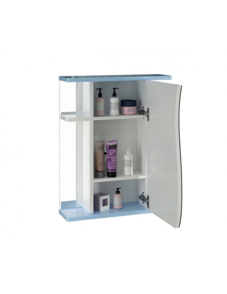Шкаф навесной "ВЕНЕЦИЯ-60" голубой без подсветки (ПВХ) (P)