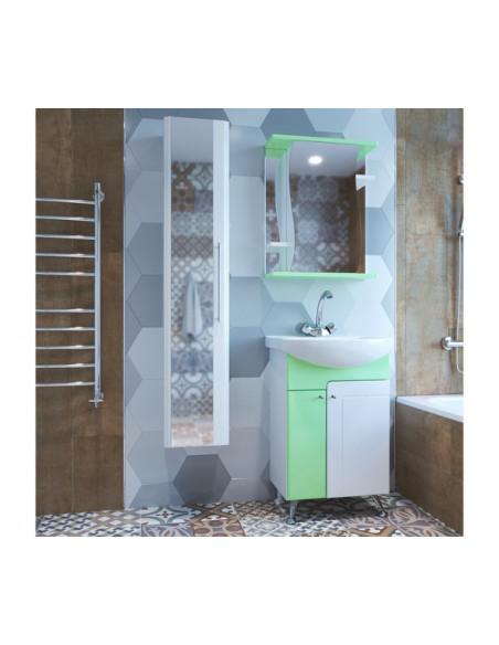 Шкаф навесной "ВЕНЕЦИЯ-60" зелёный без подсветки (ПВХ) (P)