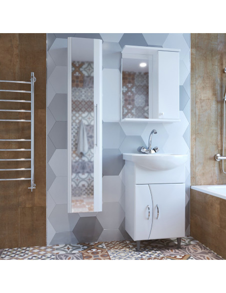 Шкаф навесной "НОРД-55" правый без подсветки (ПВХ) (P)