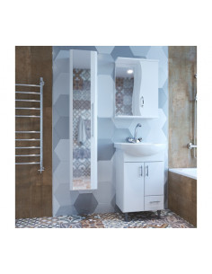 Шкаф навесной "МУССОН-50" правый без подсветки (ПВХ) (P) 2