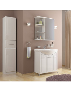 Шкаф навесной "МИЛОРА-67" без подсветки (ПВХ) (P) 2