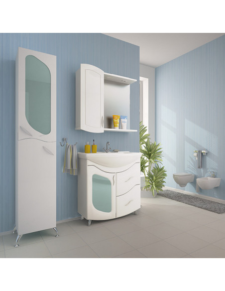 Тумба д/ванной "АССОЛЬ-75" под ум. Элеганс 75 (ПВХ) (P)