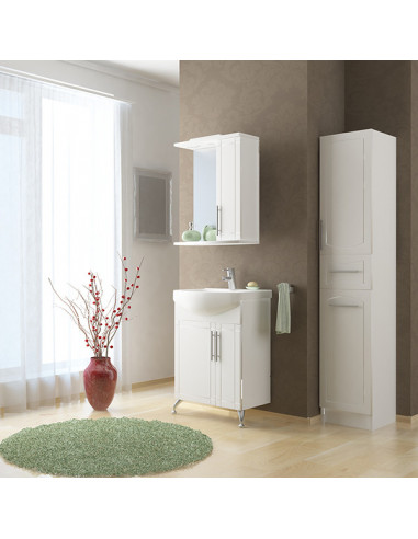 Шкаф навесной "ВИЛЕНА-55" правый с подсветкой (ПВХ) (P)