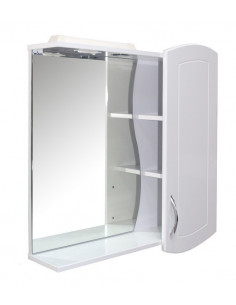 Шкаф навесной "АССОЛЬ-75" правый с подсветкой (ПВХ) (P)