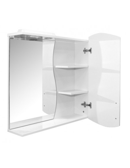 Шкаф навесной "АССОЛЬ-75" правый с подсветкой (ПВХ) (P)