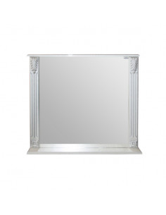 Зеркало "ЛЮДВИГ-80" патина серебро без подсветки (Р)