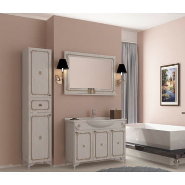 Тумба д/ванной "САЛЬЕРИ-80" патина золото под ум.Классик-800 (Kirovit) (ПВХ)