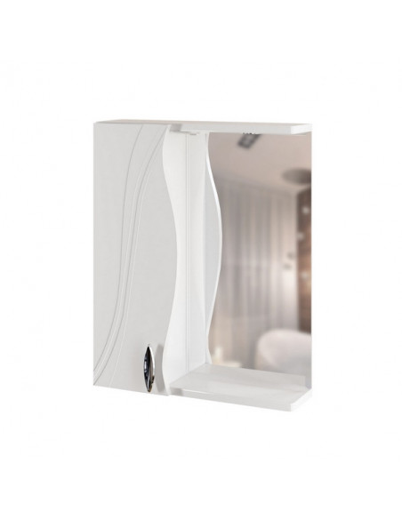 Шкаф навесной "ЛИМА-55" левый с подсветкой (ПВХ) (P)