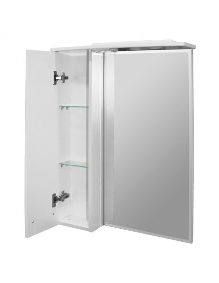 Шкаф навесной "Альфа-61 NEW" левый с подсветкой (высота 800)(P)