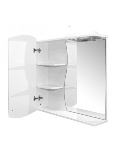 Шкаф навесной "АССОЛЬ-75" левый с подсветкой (ПВХ) (P) 2