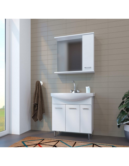 Тумба д/ванной "ВЕГА-75" под ум. Элеганс 75 (ПВХ) (P)