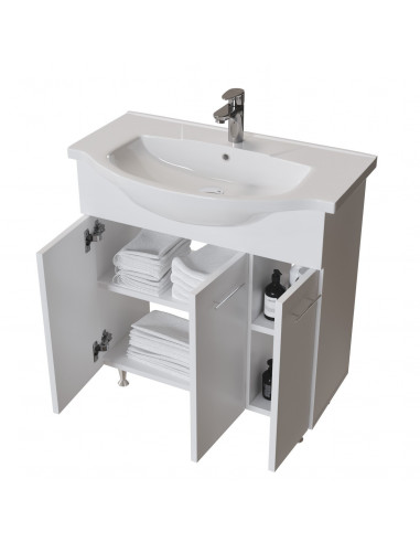 Тумба д/ванной "ВЕГА-75" под ум. Элеганс 75 (ПВХ) (P)