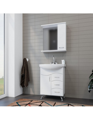 Шкаф навесной "Росток 65" правый без подсветки (ПВХ) (P)