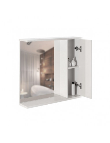 Шкаф навесной "АНРИ-75" правый без подсветки (ПВХ) (P)