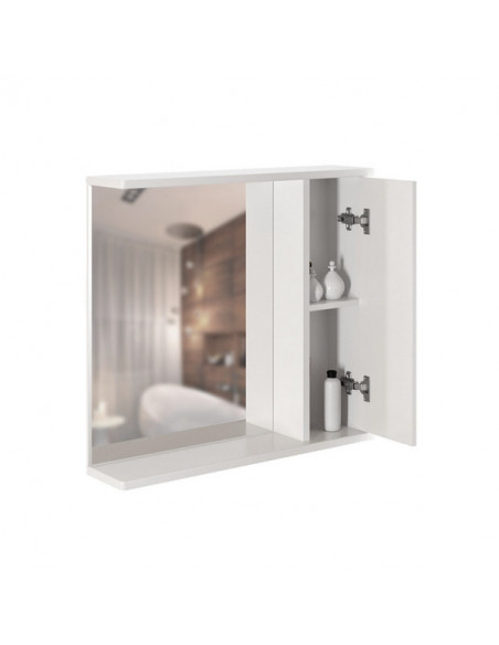 Шкаф навесной "АНРИ-75" правый без подсветки (ПВХ) (P)