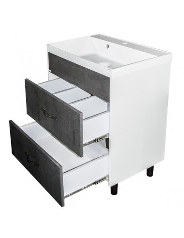 Тумба д/ванной "Сура-60"  под ум.Classic-60 (Andrea) (ПВХ)