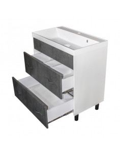 Тумба д/ванной "Сура-80"  под ум.Classic-80 (Andrea) (ПВХ) 2