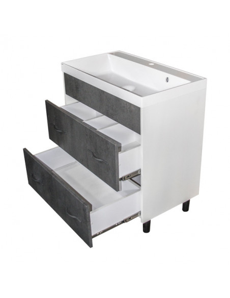 Тумба д/ванной "Сура-80"  под ум.Classic-80 (Andrea) (ПВХ)