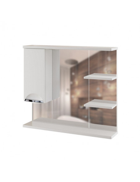 Шкаф навесной "ЭТЬЕН-80" левый с подсветкой (ПВХ) (P)