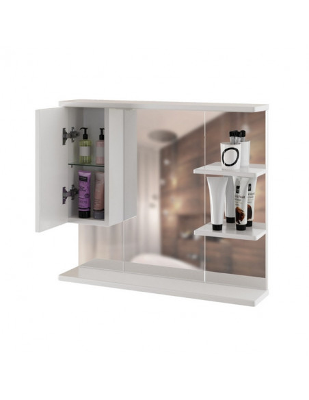 Шкаф навесной "ЭТЬЕН-80" левый с подсветкой (ПВХ) (P)