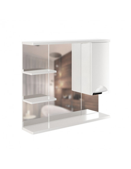 Шкаф навесной "ЭТЬЕН-80" правый с подсветкой (ПВХ) (P)