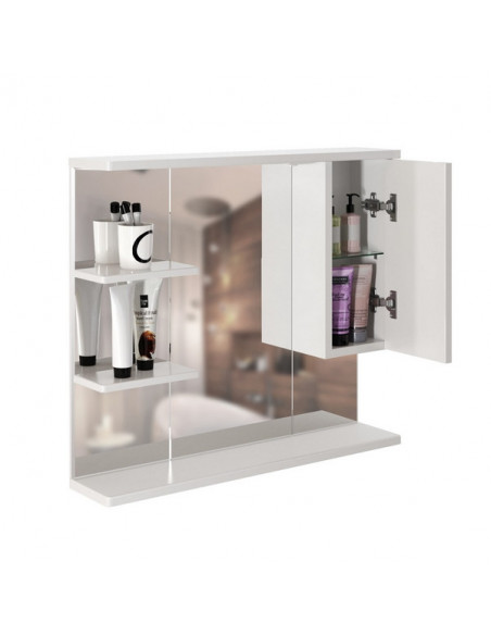 Шкаф навесной "ЭТЬЕН-80" правый с подсветкой (ПВХ) (P)