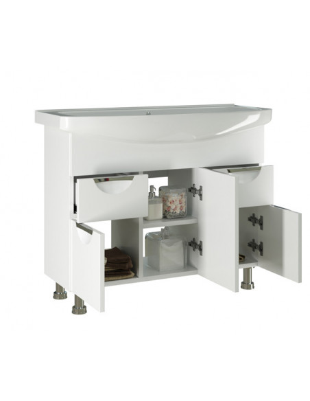 Тумба для ванной "ЭТЬЕН-105" под ум. Элеганс-105 (ПВХ) (Р)