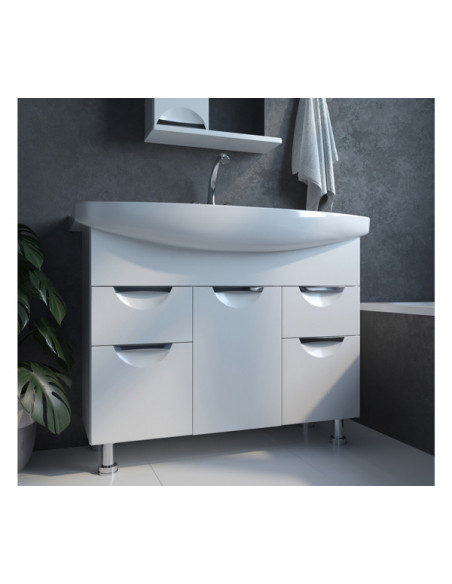 Тумба для ванной "ЭТЬЕН-105" под ум. Элеганс-105 (ПВХ) (Р)