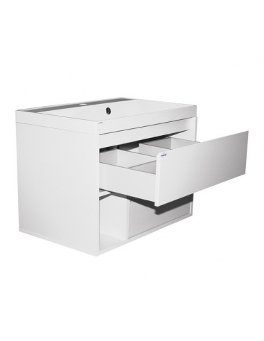 Тумба д/ванной "АВРОРА-70" подвесная Белая (умыв.Классик-70) (P)