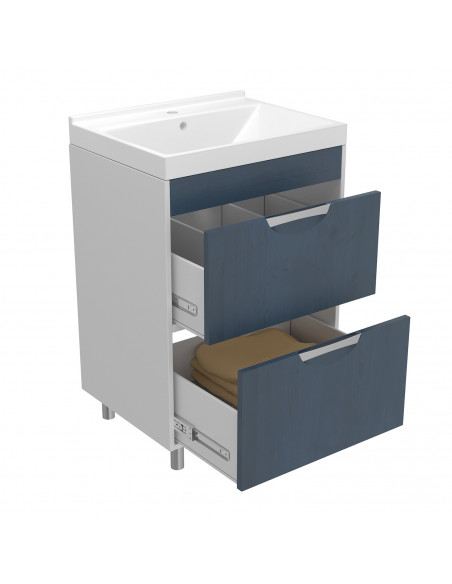 Тумба д/ванной "Байкал-60" под ум.Fest-60  (ПВХ)