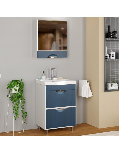 Тумба д/ванной "Байкал-60" под ум.Fest-60  (ПВХ)