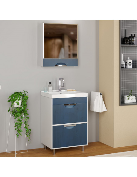 Тумба д/ванной "Байкал-60" под ум.Fest-60  (ПВХ)