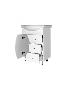 Тумба д/ванной "ПАРУС-60" под ум. Элегия-60 (ПВХ) (Р) 2