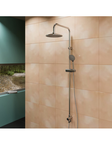 Стойка душевая ML2400 (без смесителя лейка 3поз+душ шланг+тропич.душ) (Р)